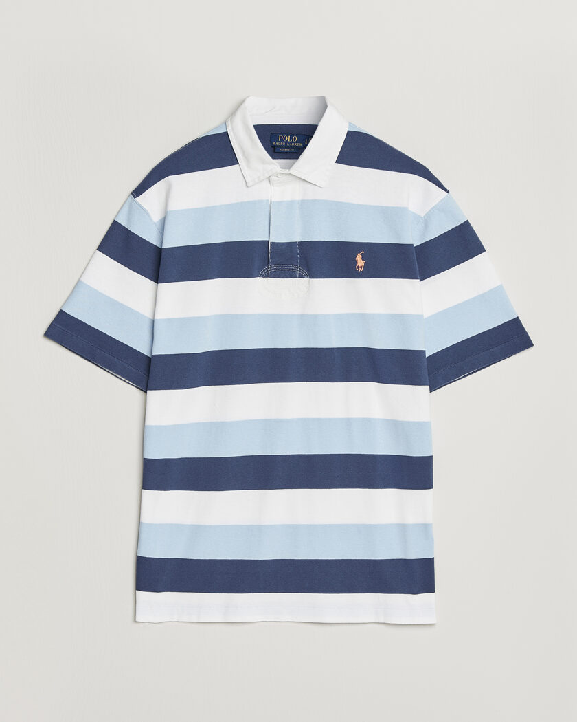 Polo Ralph Lauren Block Stripe Polo Office Blue – Blauw