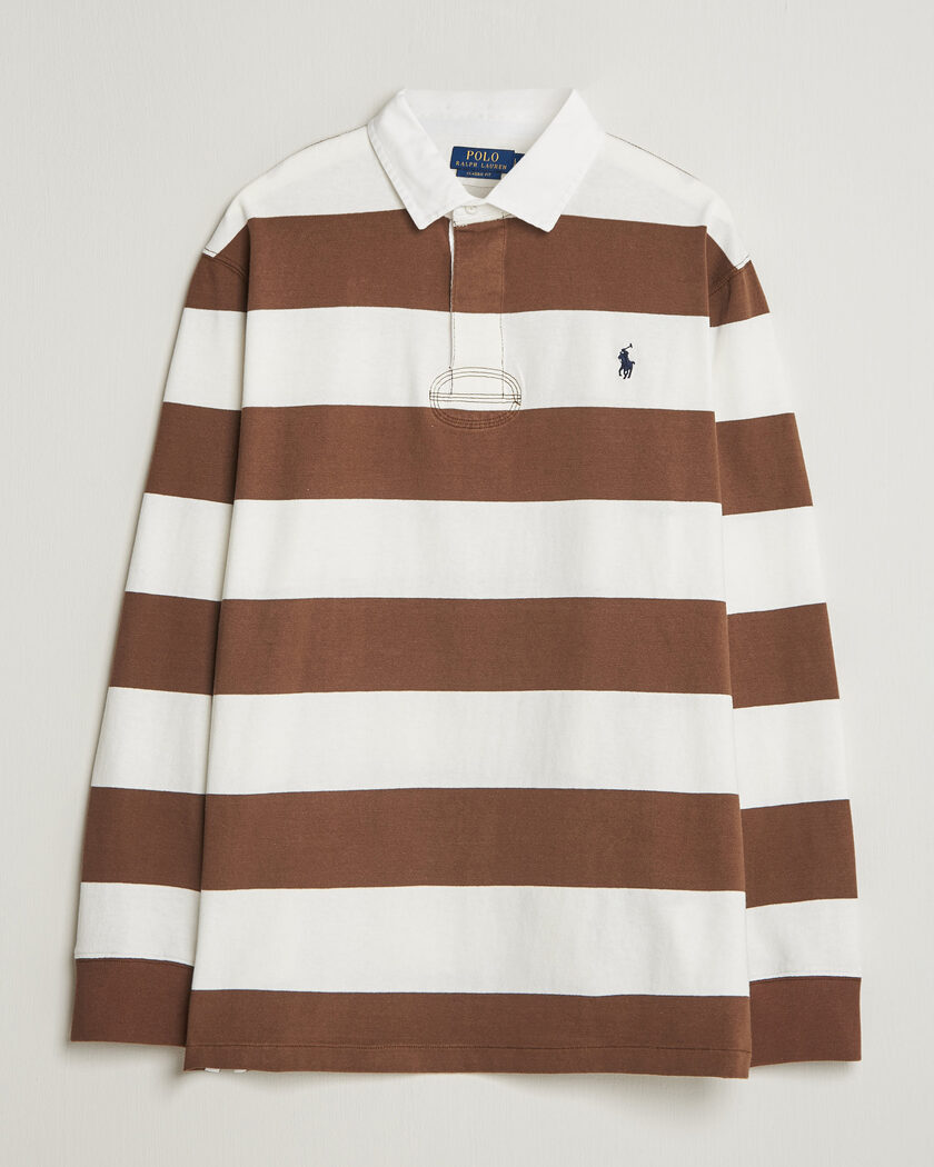 Polo Ralph Lauren Block Striped Rugby Pale Russet/Trophy Cream – Bruin