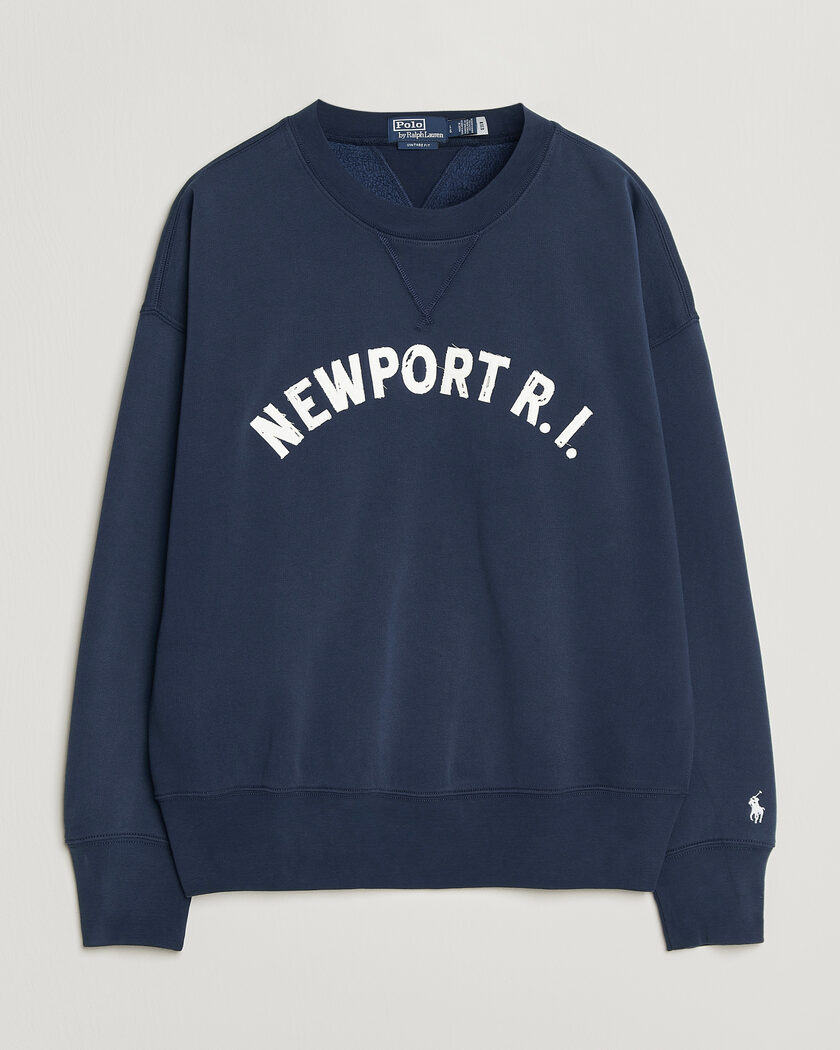 Polo Ralph Lauren RL Printed Sweatshirt Newport Navy – Bleu