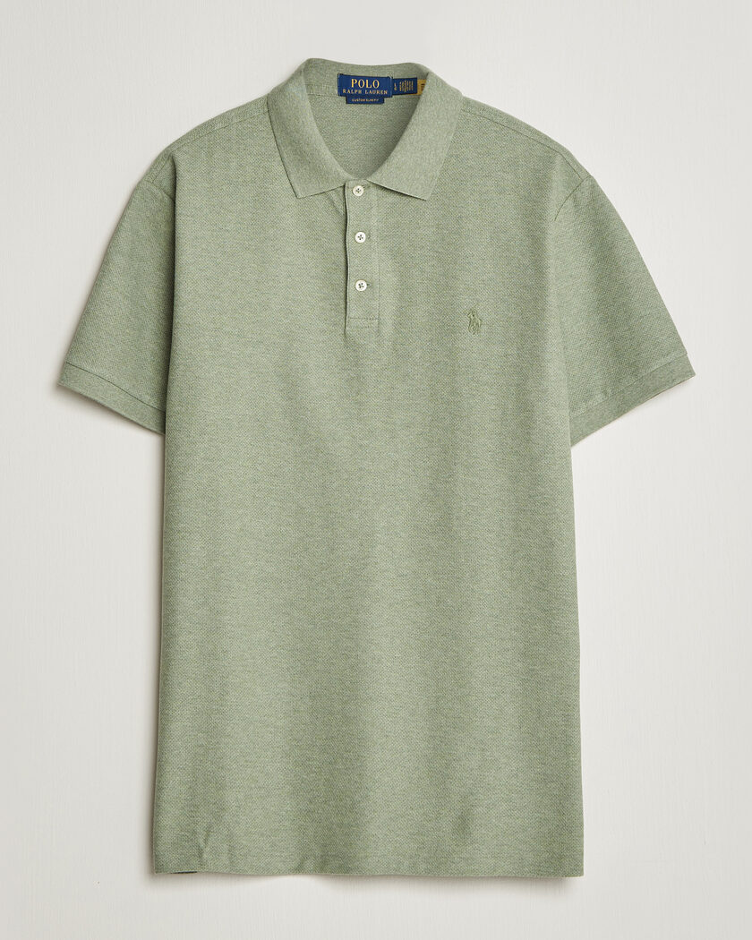 Polo Ralph Lauren Honeycomb Texture Polo Greenery Heather – Vert