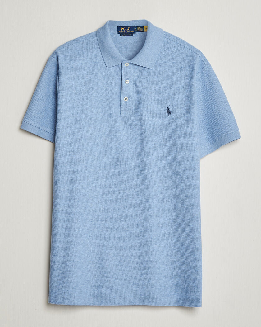 Polo Ralph Lauren Honeycomb Texture Polo Isle Heather – Bleu