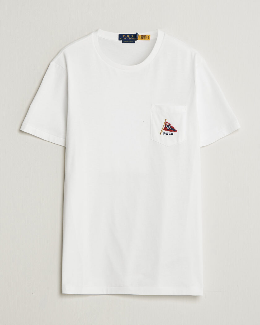 Polo Ralph Lauren Backprint Pocket Tee Newport Bear/White – Blanc