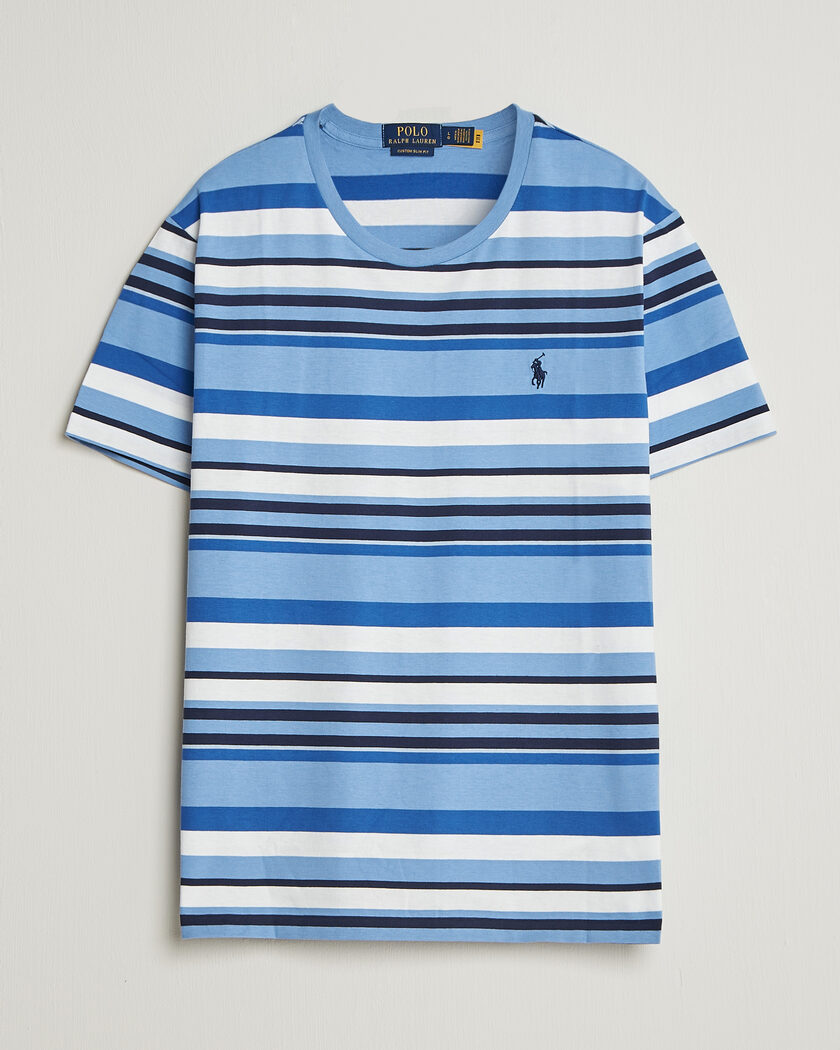 Polo Ralph Lauren Crew Neck Striped T-shirt Bristol Blue Multi – Meerkleurig