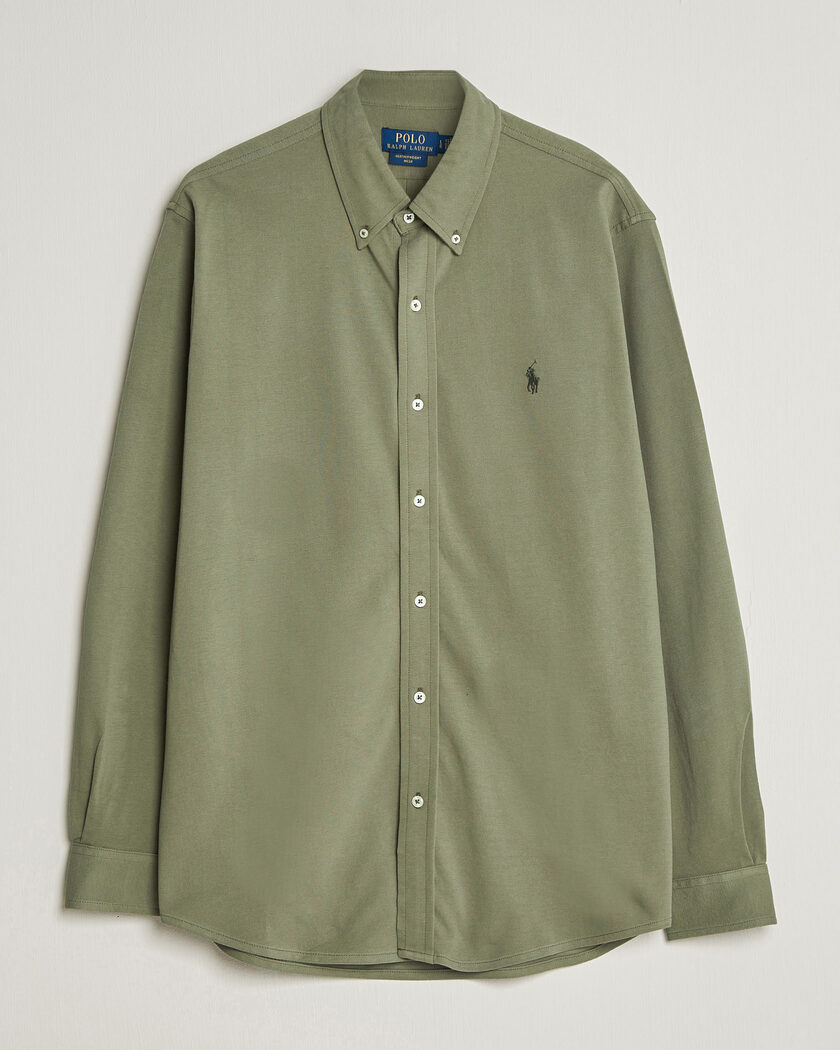 Polo Ralph Lauren Featherweight Mesh Shirt Cruise Olive – Vert