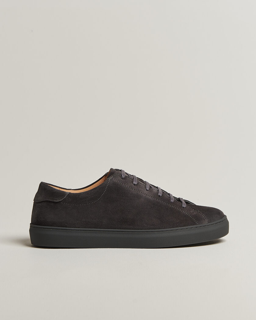 Myrqvist Oaxen Monochrome III Sneakers Dark Grey Suede – Grijs