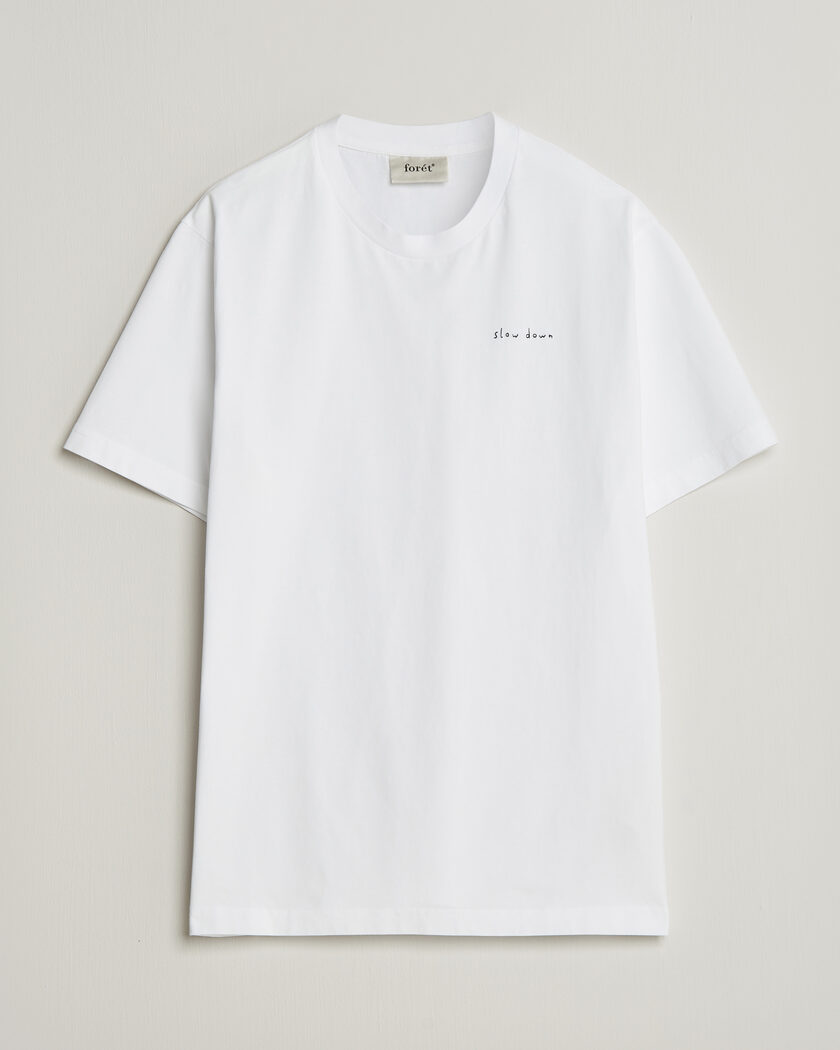 Forét Slow Down T-Shirt White – Wit