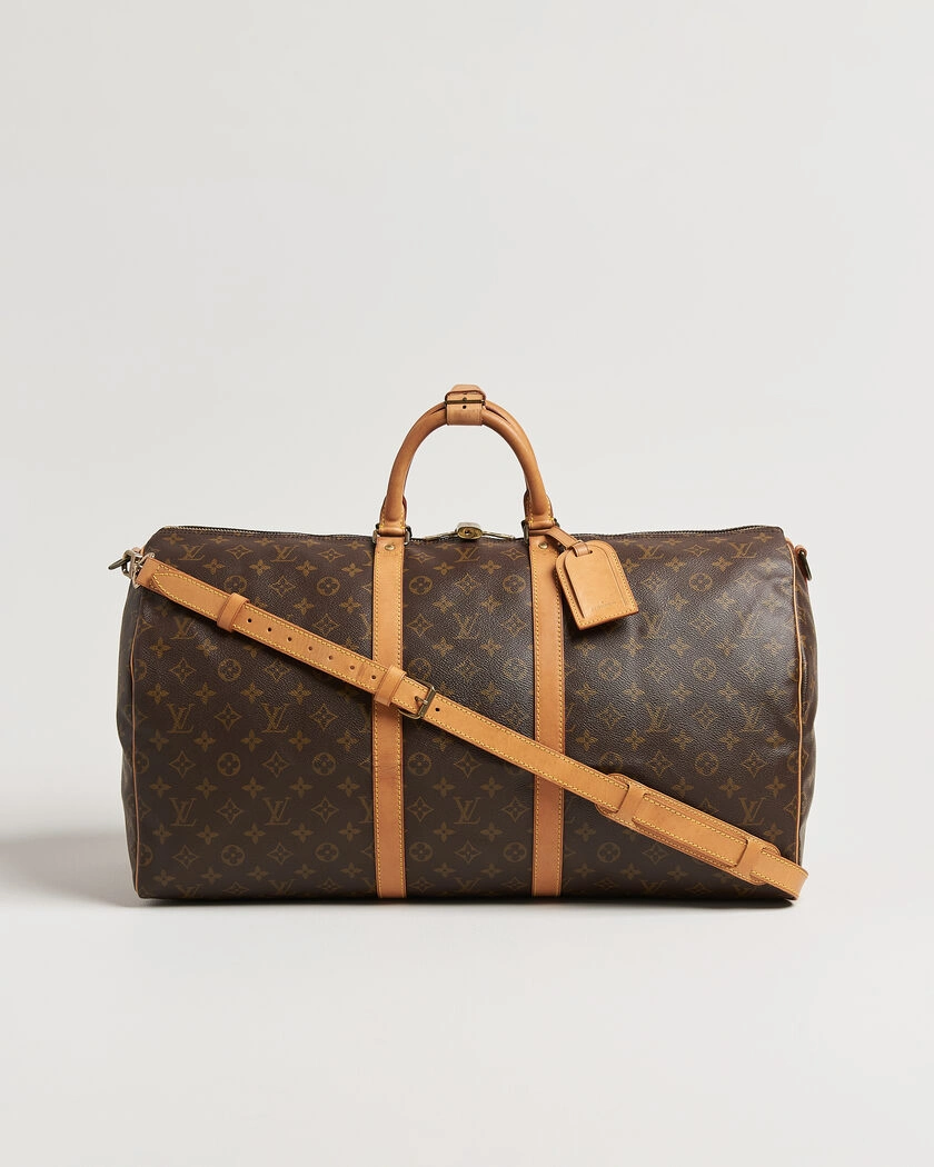 Louis Vuitton Pre-Owned Keepall Bandouliére 55 Monogram – Marron