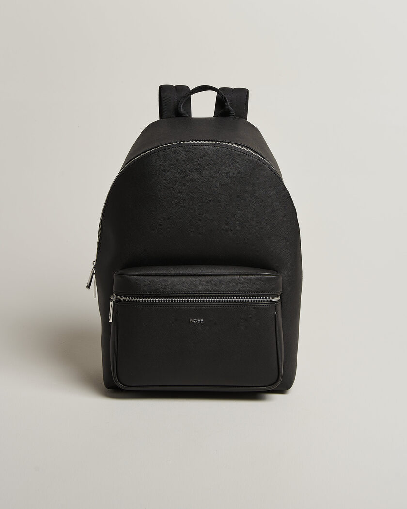 BOSS BLACK Northon Leather Backpack Black – Noir