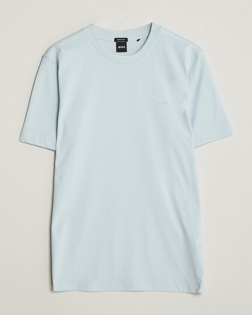 BOSS BLACK Thompson Crew Neck T-Shirt Open Blue – Bleu
