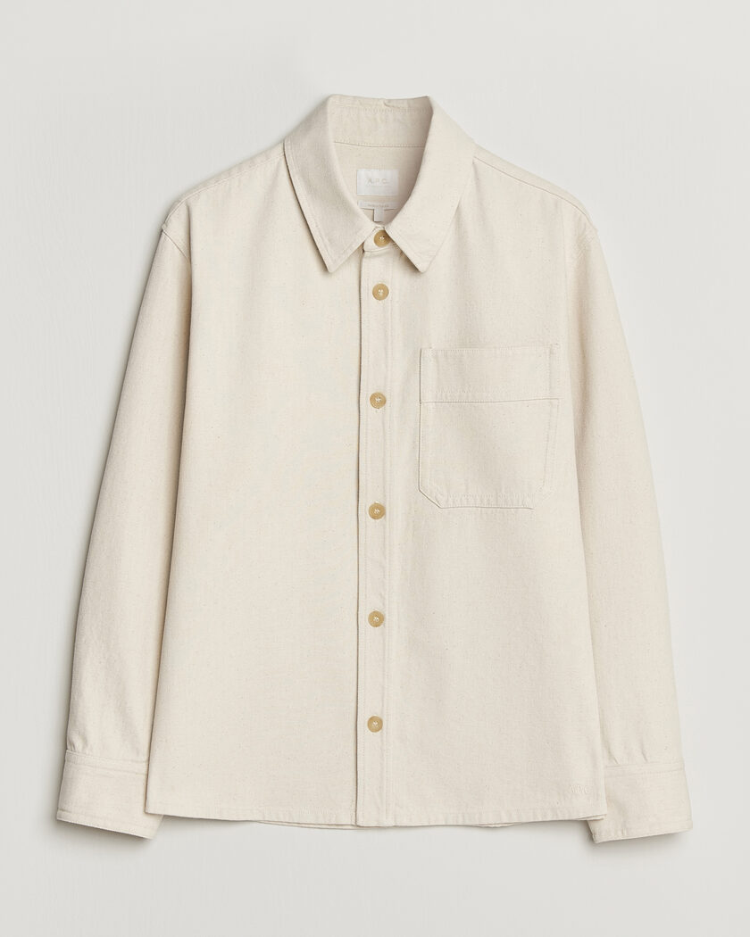 A.P.C. Basile Overshirt Off White – Blanc
