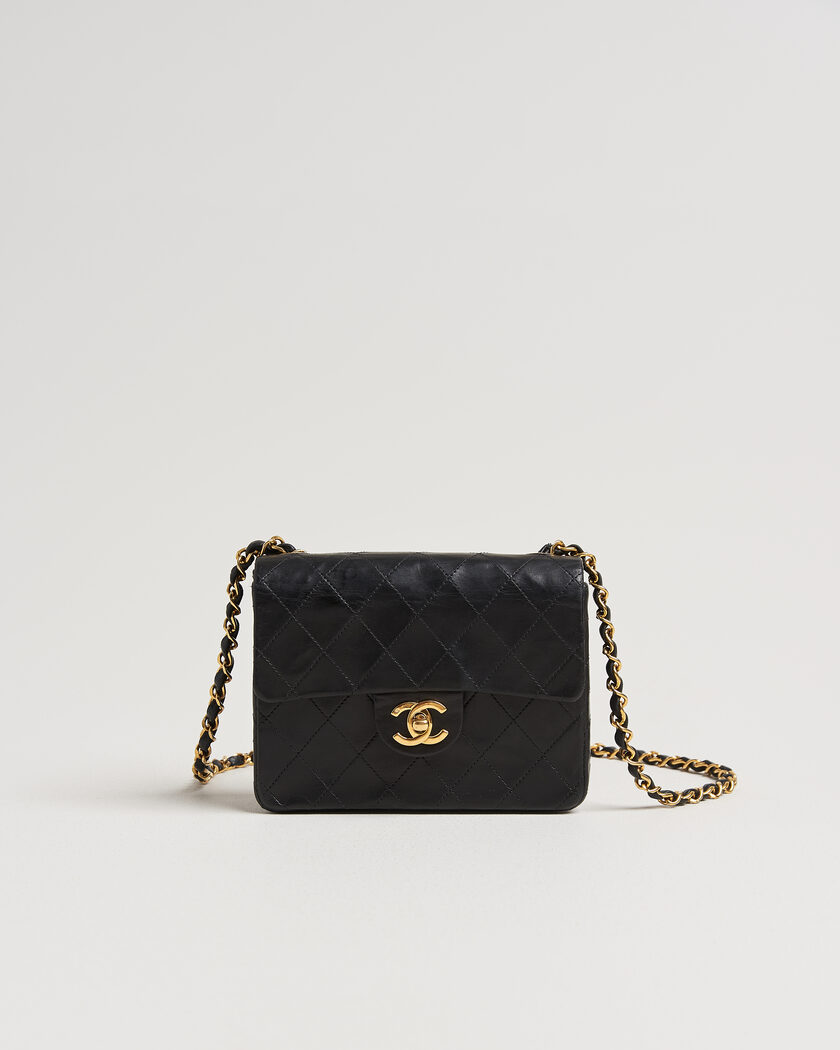 Chanel Pre-Owned Classic Mini Single Flap Square Bag Black – Noir