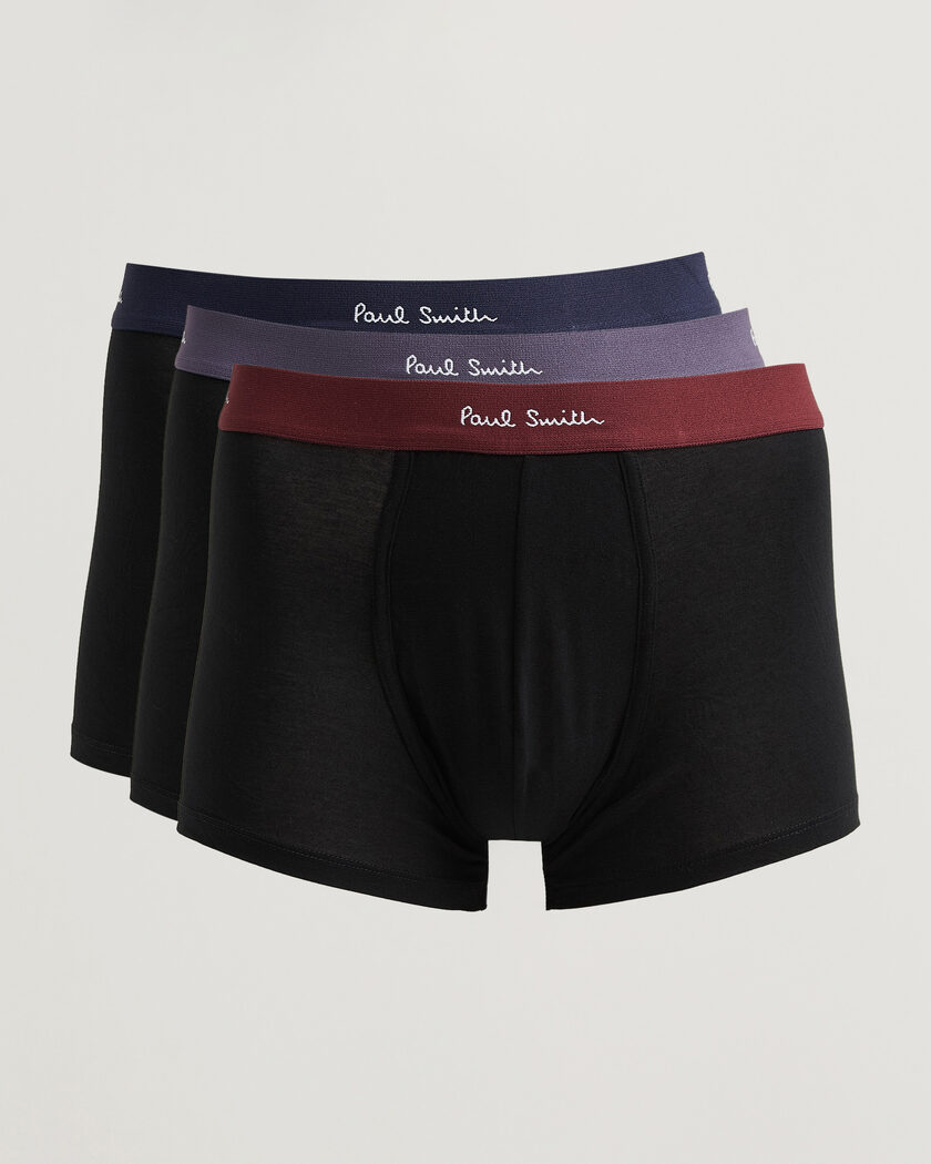 Paul Smith 3-Pack Trunk Black – Zwart