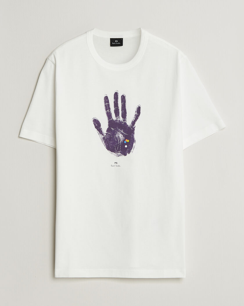 PS Paul Smith Hand Crew Neck T-Shirt White – Wit