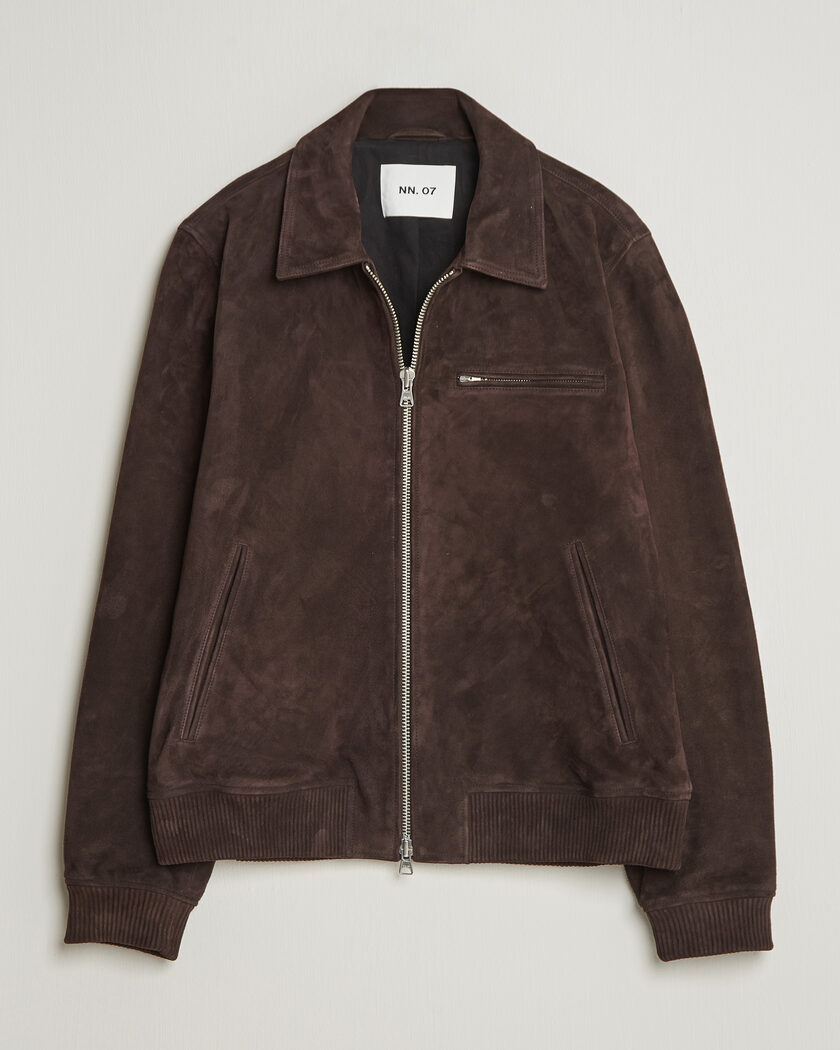 NN07 Owen Suede Jacket Dusky Port – Bruin