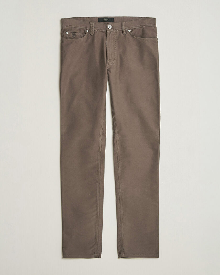 Brioni 5-Pocket Moleskine Pants Grey – Gris