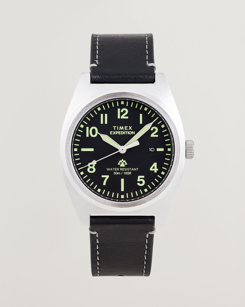 Timex Expedition North Capstone Leather Strap 39mm Black Dial – Noir