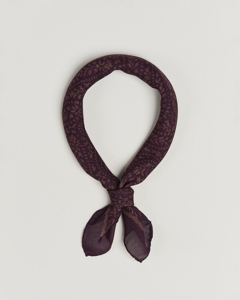 Massimo Alba Cashmere/Silk Bandana Burgundy – Rood