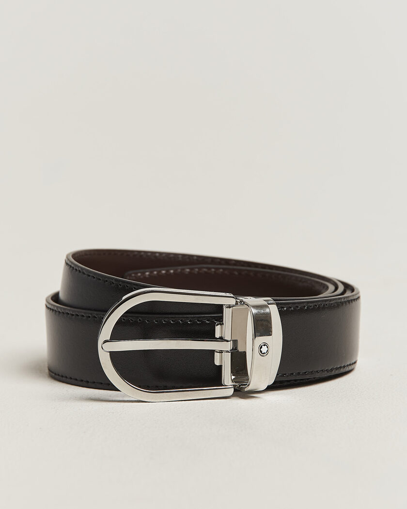 Montblanc Meisterstück Horseshoe 30mm Reversible Belt Black/Brown – Marron
