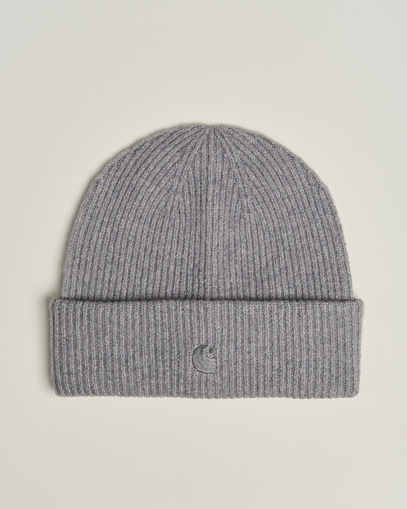 Carhartt WIP Curtis Tonal Logo Beanie Shady Grey – Grijs