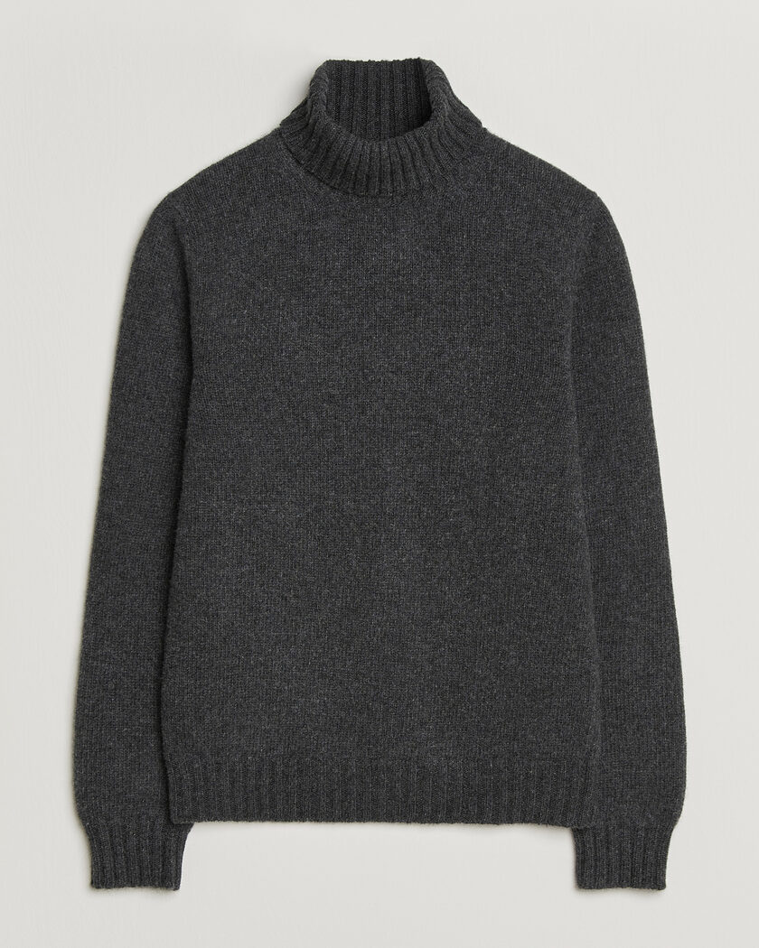 Fedeli Wool/Cashmere Rollneck Anthracite – Gris