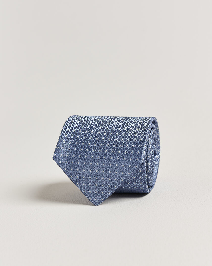 Canali Jacquard Silk Tie Sky Blue – Bleu