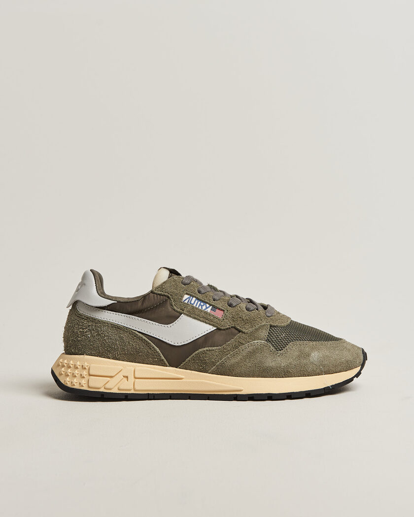 Autry Reelwind Running Sneaker Olive Night/Grey – Groen