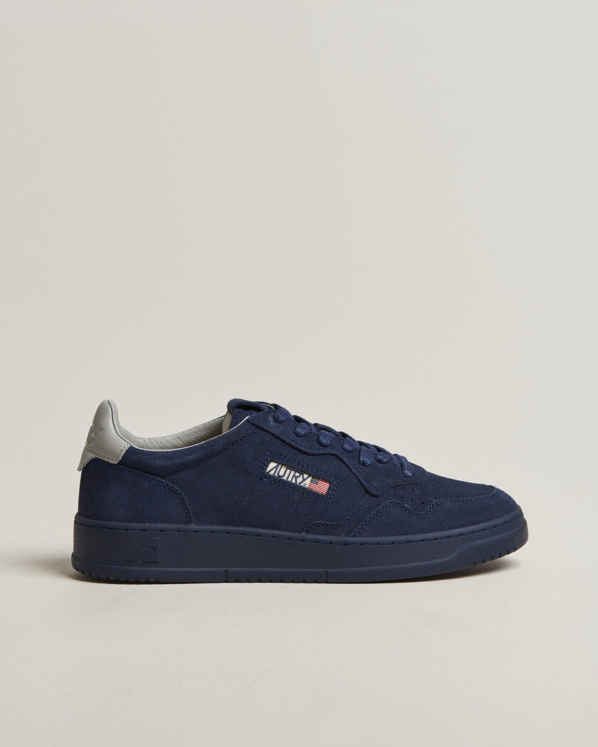 Autry Medalist Low Suede Sneaker Navy – Bleu