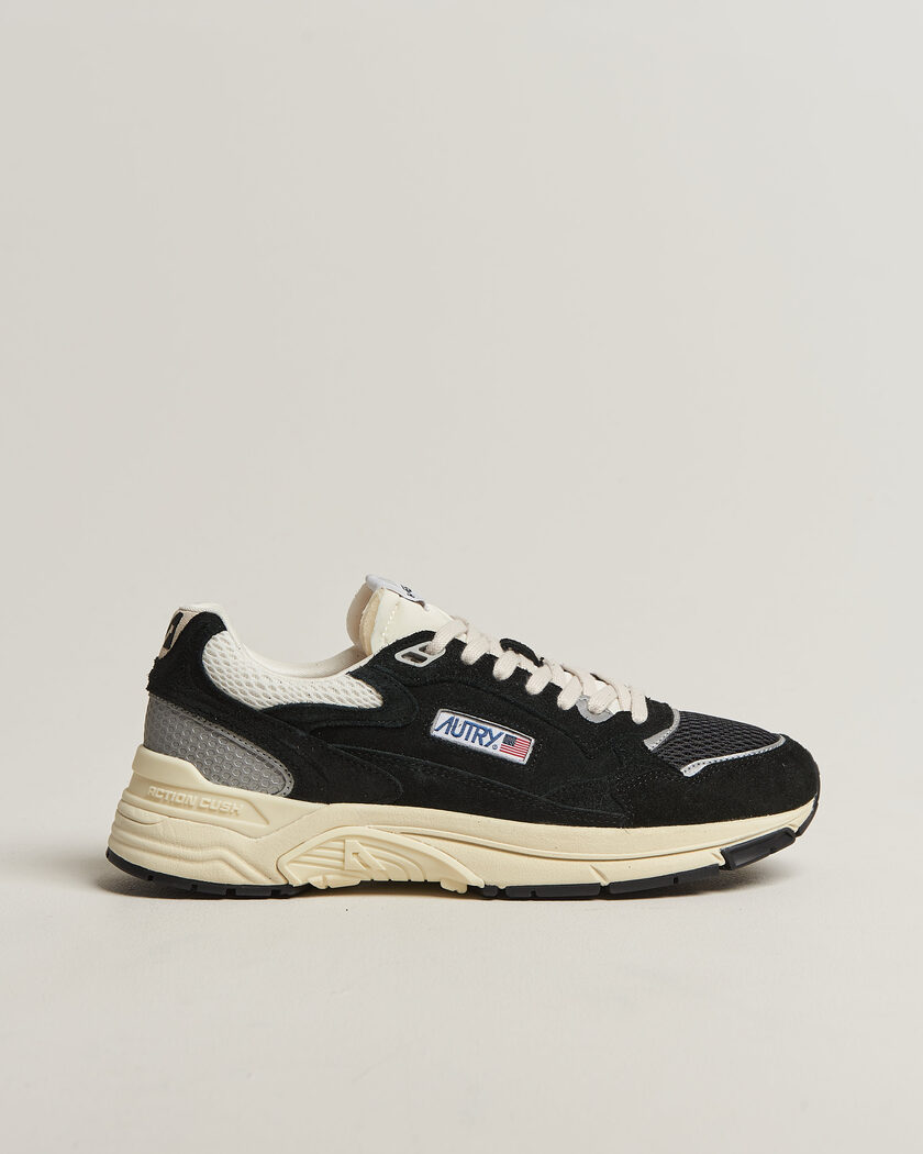 Autry Hyperway Low Suede Running Sneaker Black – Noir