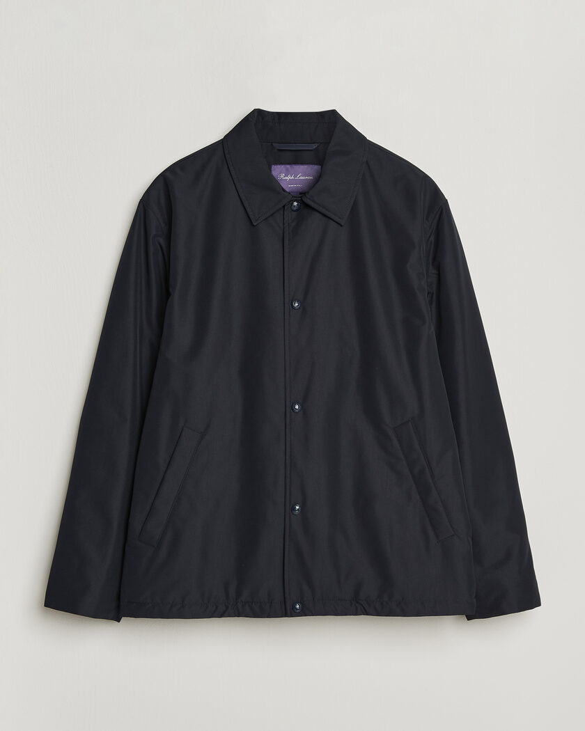 Ralph Lauren Purple Label Nylon Bomber Jacket Racing Navy – Bleu