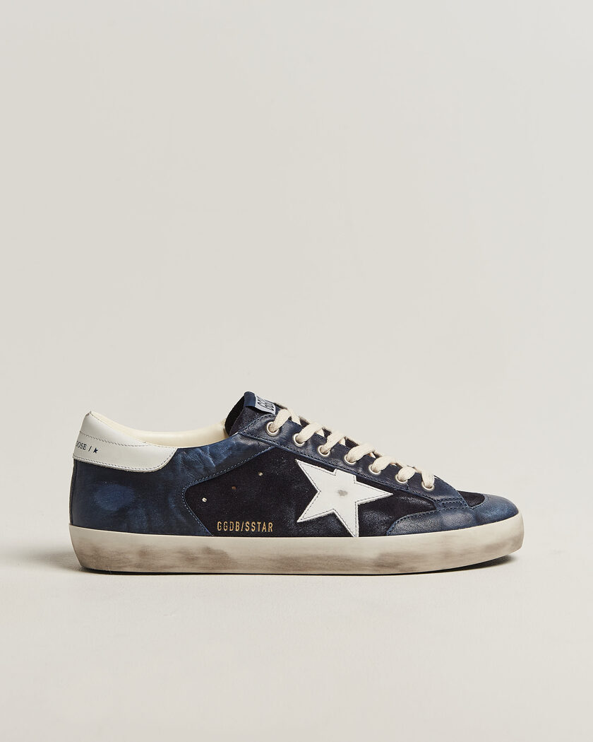 Golden Goose Super-Star Sneakers Dark Blue – Blauw