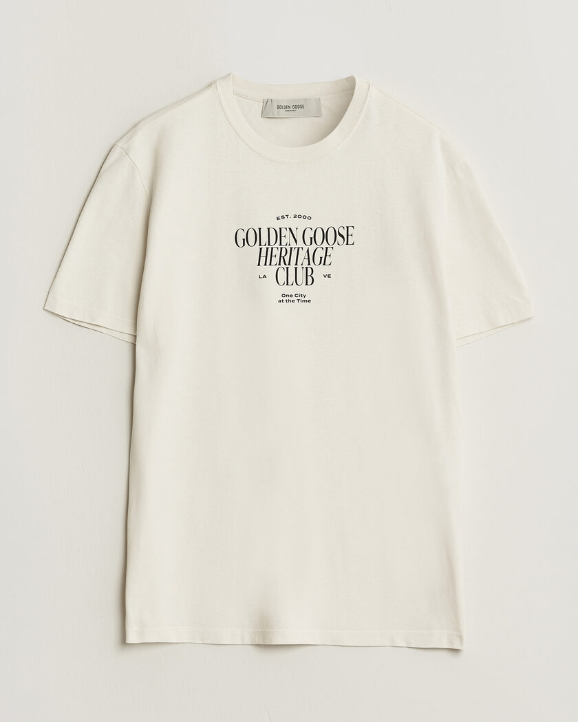 Golden Goose Journey Print T-Shirt Heritage White – Wit