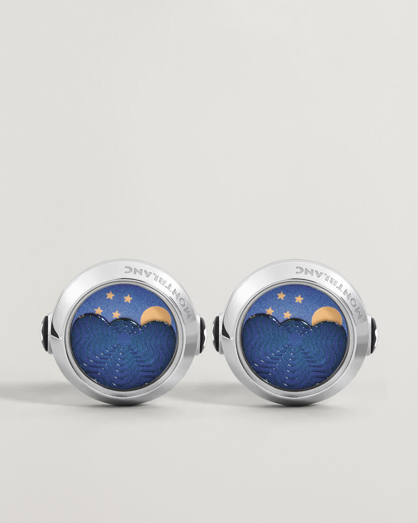 Montblanc Cufflinks Moonphase Movement  – Argent