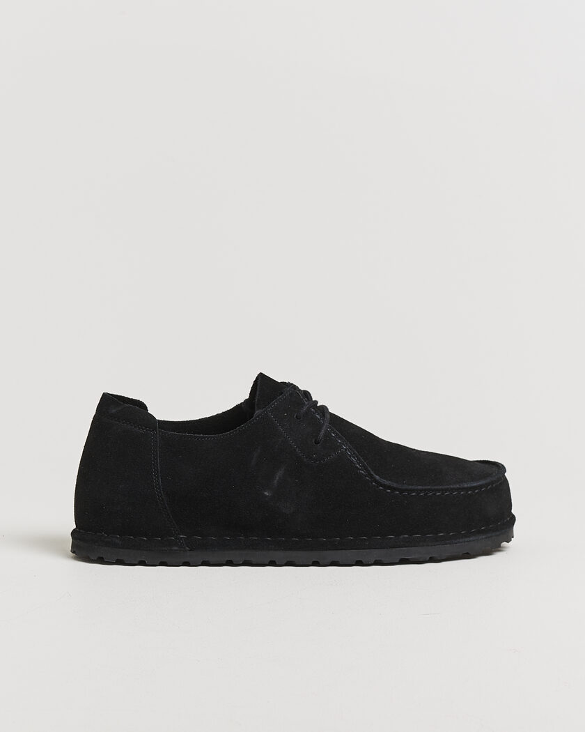 BIRKENSTOCK Utti Lace Loafer Black Suede – Zwart