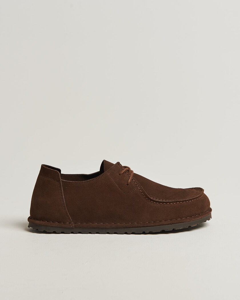 BIRKENSTOCK Utti Lace Loafer Carafe Suede – Bruin