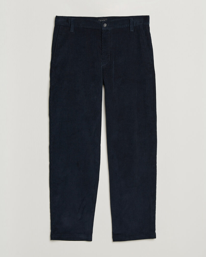 A.P.C. Lawrence Corduroy Trousers Dark Navy – Blauw