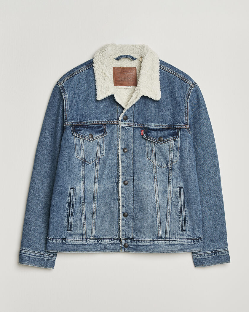 Levi's Type 3 Sherpa Trucker Washed Away – Bleu