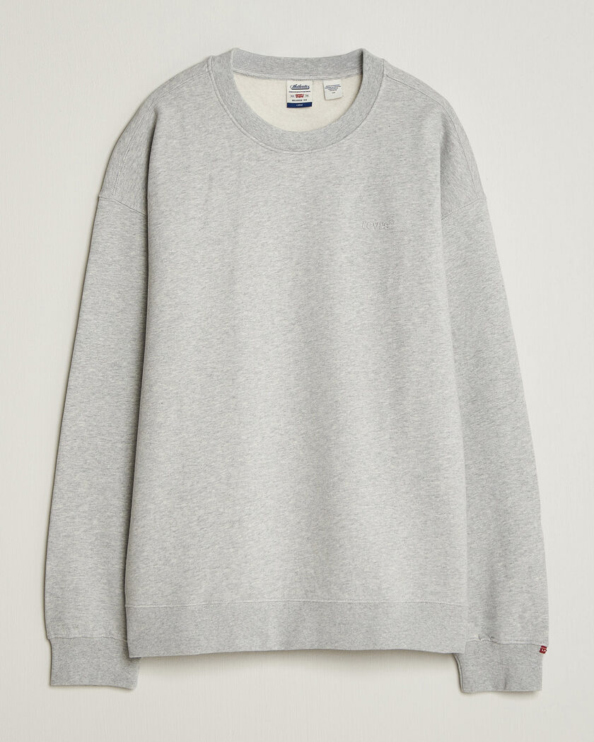 Levi's Authentic Crew Neck Sweatshirt Light Grey Heather – Grijs