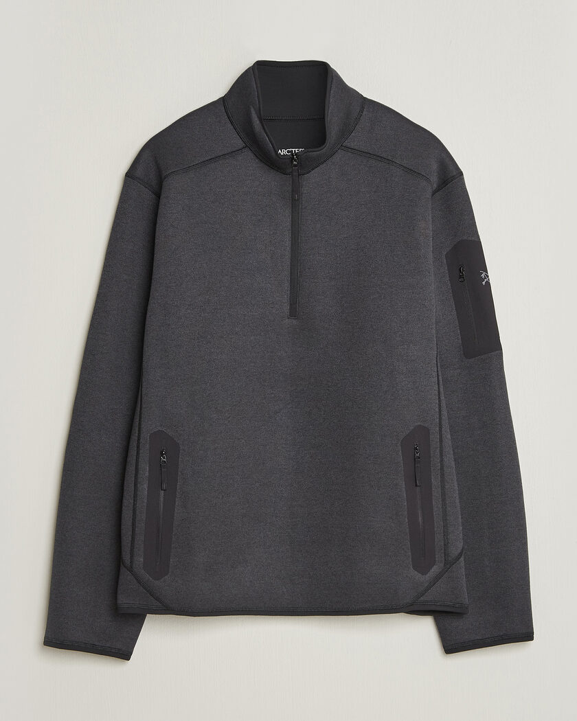 Arc'teryx Covert Half Zip Black Heather – Noir