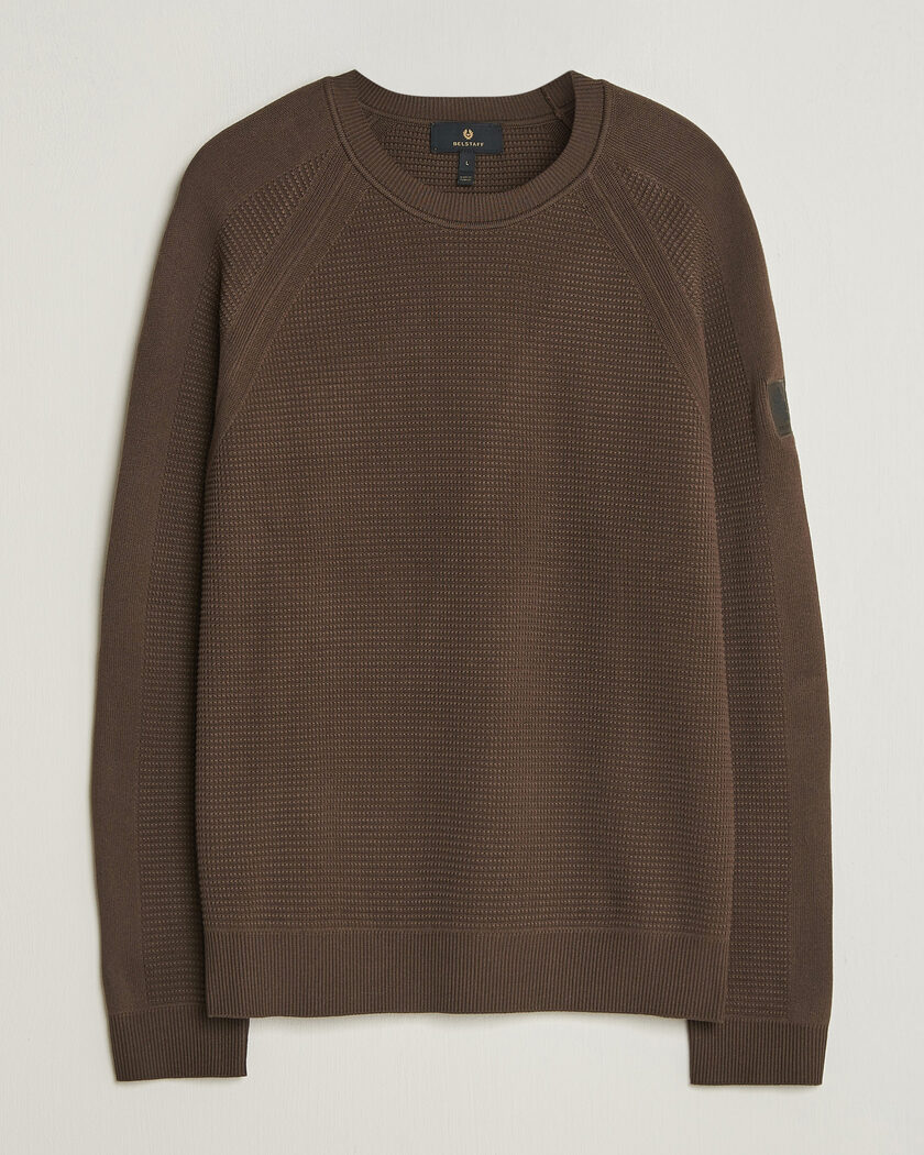 Belstaff Bradwell Cotton Knitted Crew Neck Army Olive – Bruin