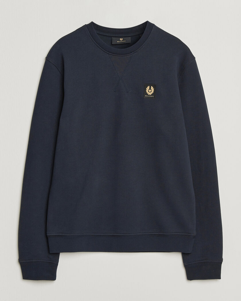 Belstaff Signature Crew Neck Sweatshirt Dark Ink – Blauw