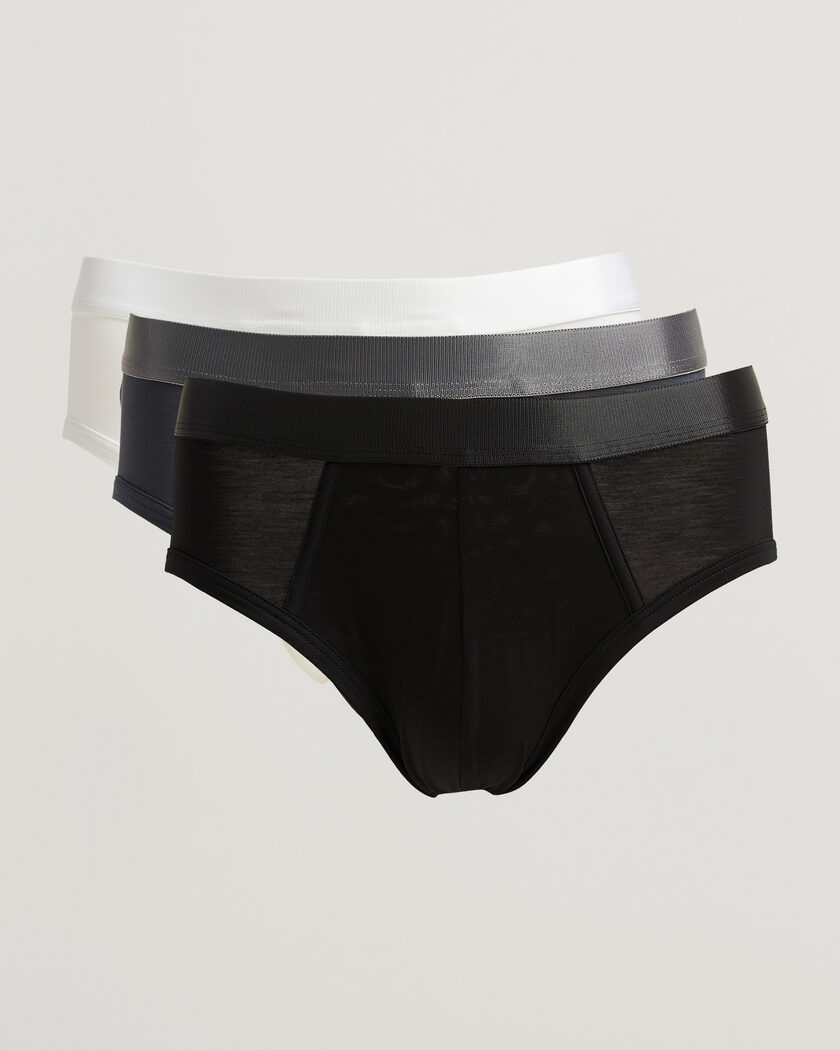 CDLP 3-Pack Y-Brief Warm Charcoal/Black/White – Meerkleurig