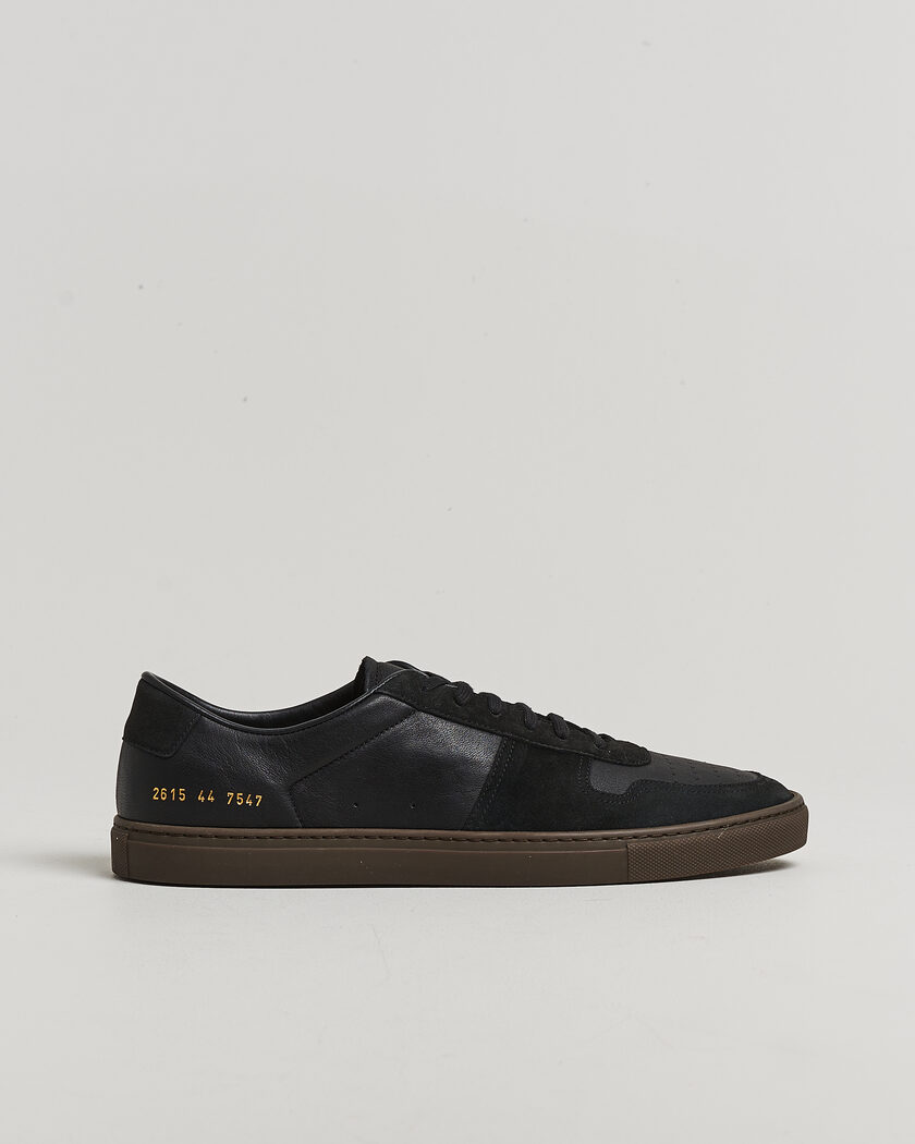 Common Projects Bball Duo Leather Sneaker Black – Zwart