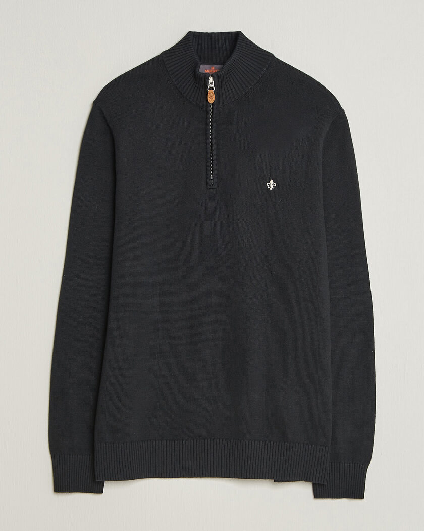 Morris Darmon Half Zip Black – Zwart