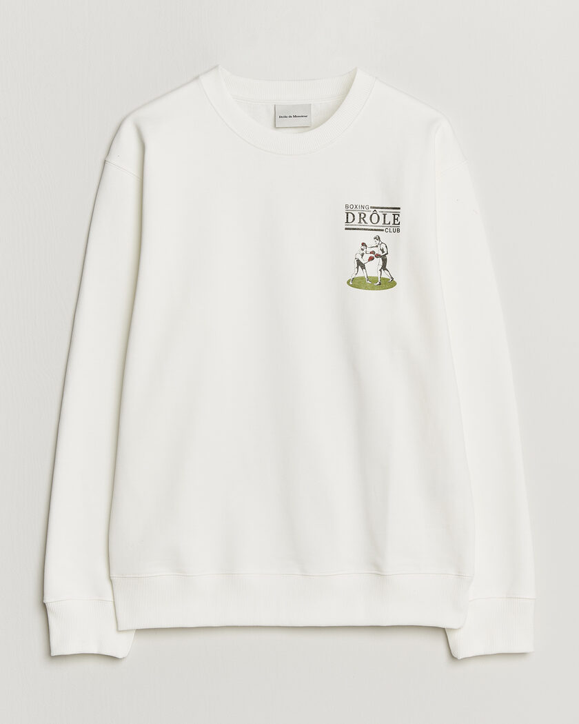 Drôle de Monsieur Boxers Sweatshirt Off White – Blanc