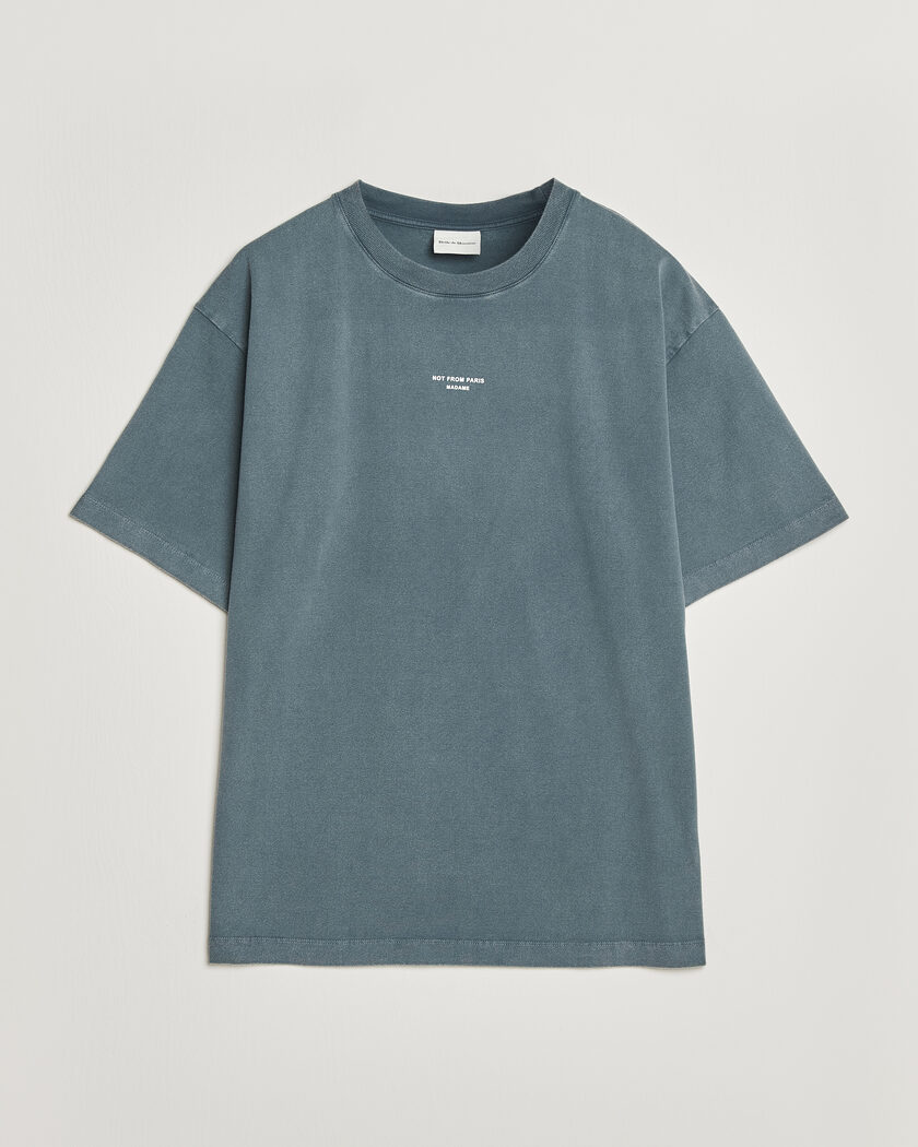 Drôle de Monsieur Classic Slogan T-Shirt Dark Grey – Gris