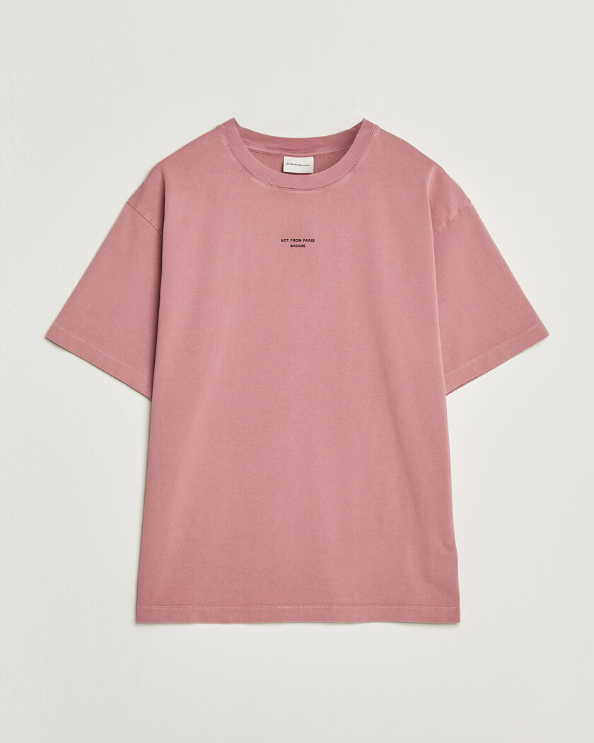 Drôle de Monsieur Classic Slogan T-Shirt Dark Pink – Rose
