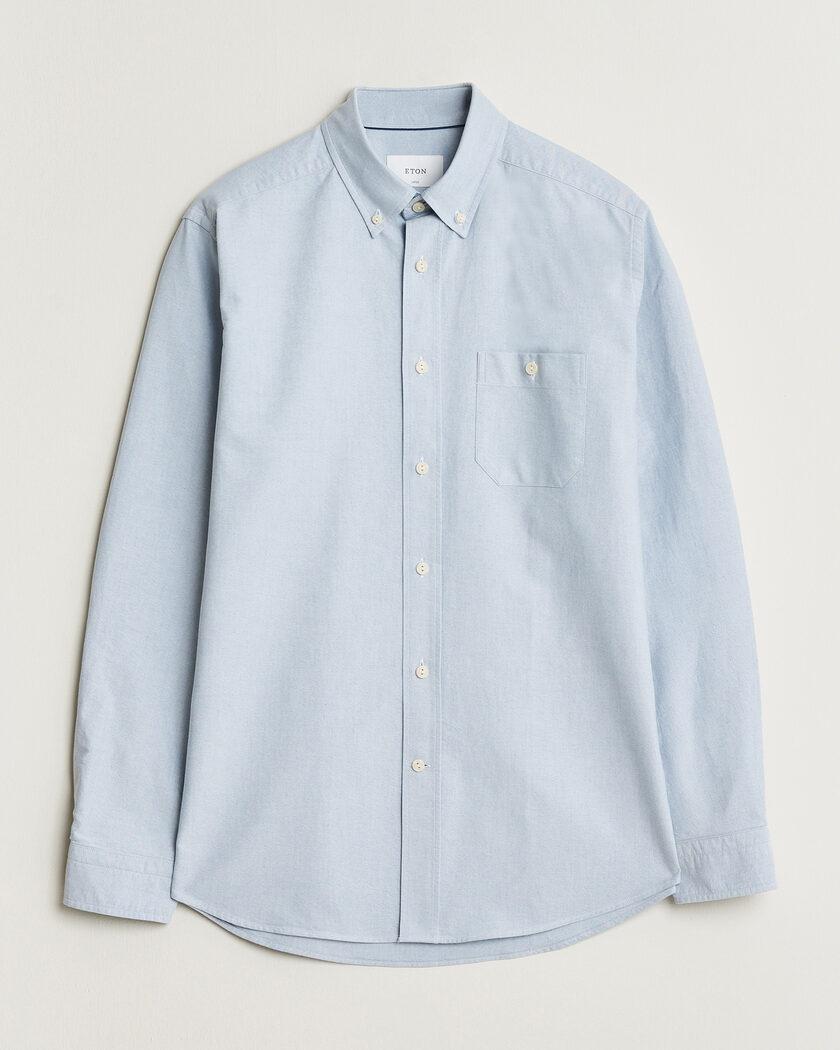 Eton Regular Fit Ivy Oxford Shirt Light Blue – Bleu