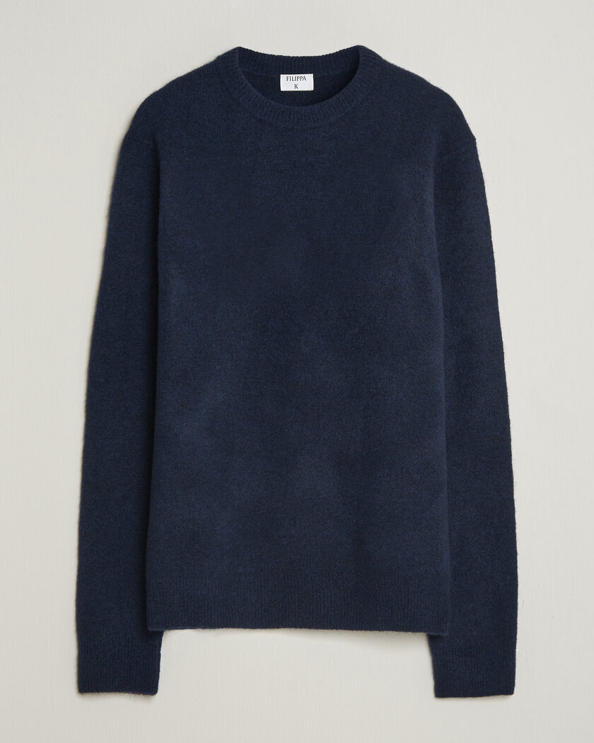 Filippa K Yak Knitted Sweater Navy – Blauw