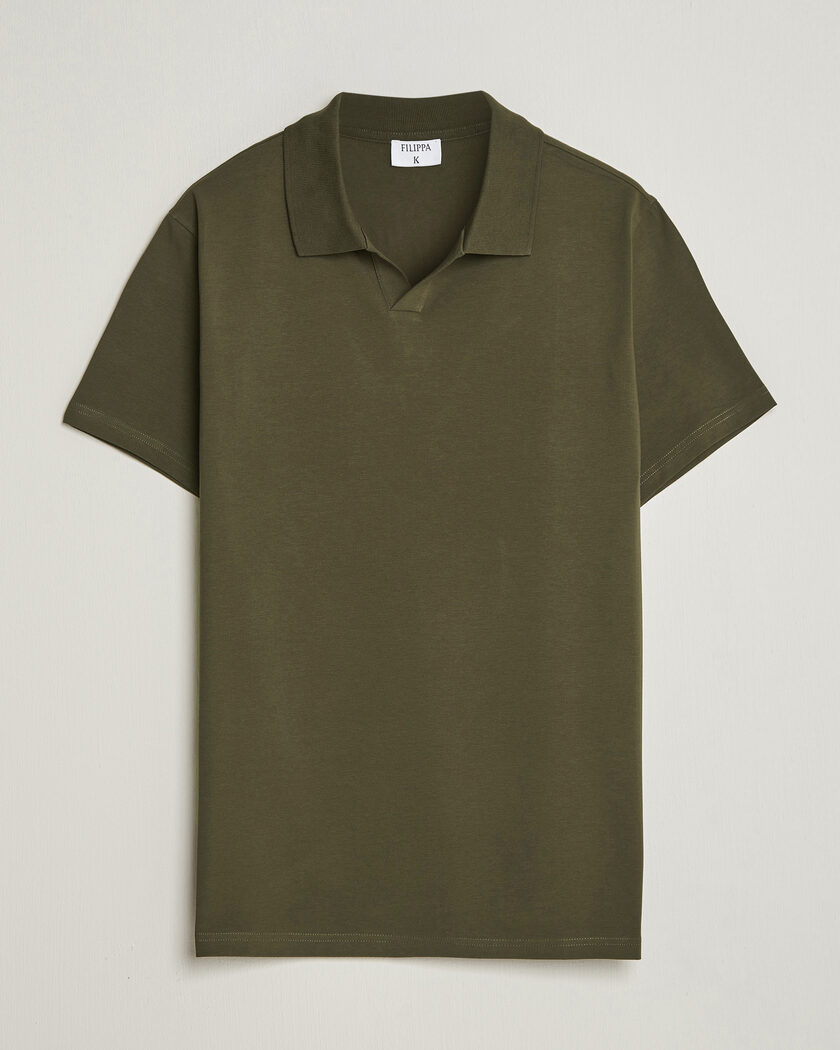 Filippa K Soft Lycra Polo T-Shirt Ebony Brown – Bruin