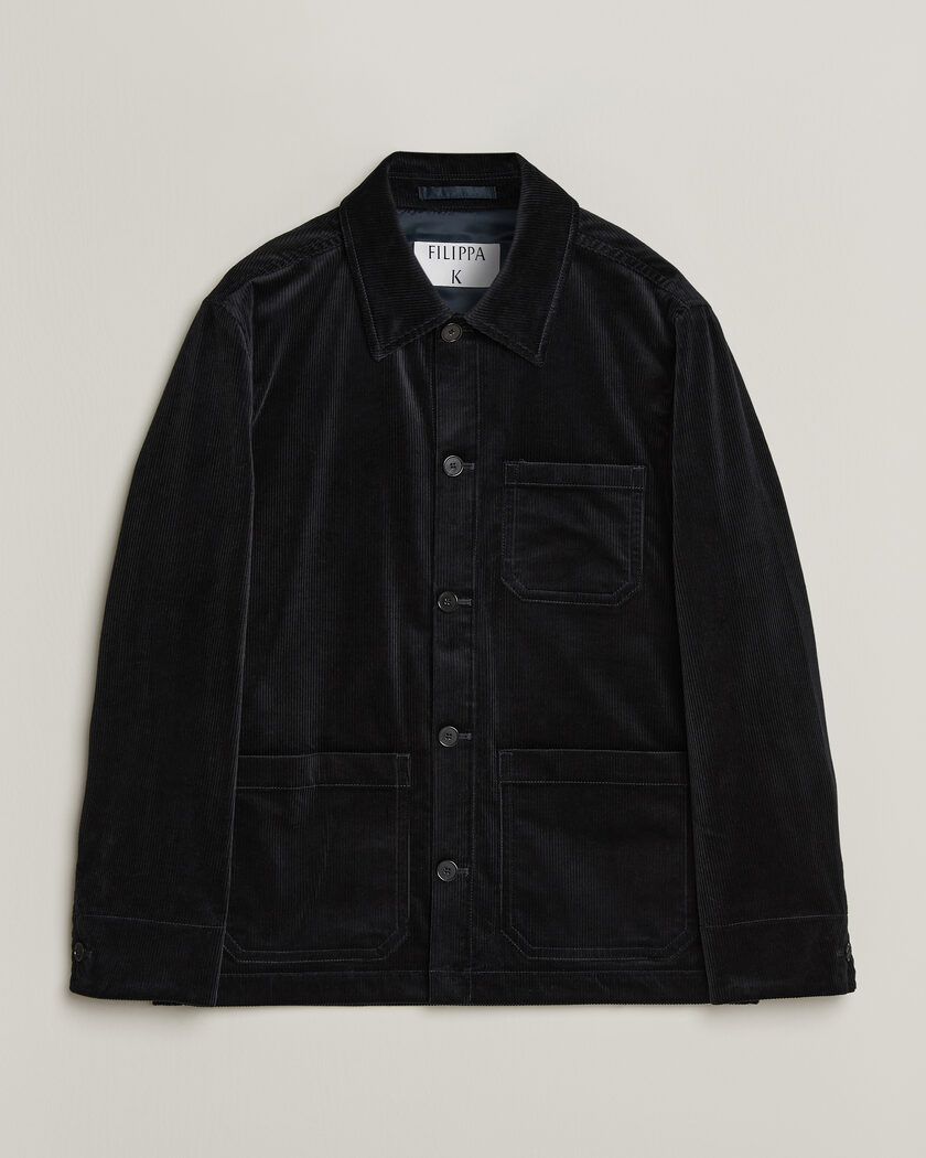 Filippa K Taylor Corduroy Overshirt Navy – Blauw